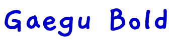 Gaegu Bold フォント